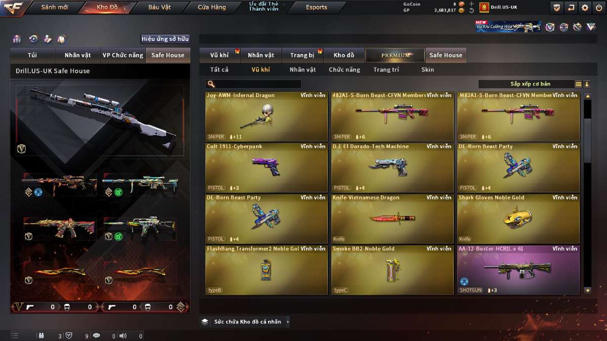 shop acc cf uy tin gia re